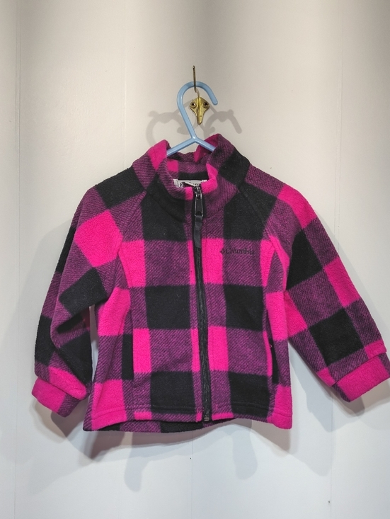 Columbia Other - Columbia Toddler Girls Benton Springs Printed Fleece Jacket 2T Pink Buffalo